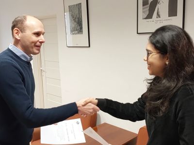 Newly appointed PhD student